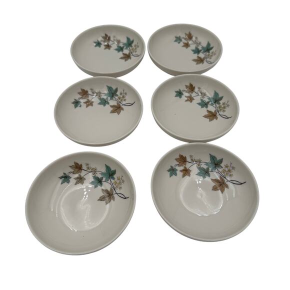 Set/4 Vtg Fruit Dessert Bowls Woodbine by Syracuse Carefree Fine China 1960's - Picture 1 of 7